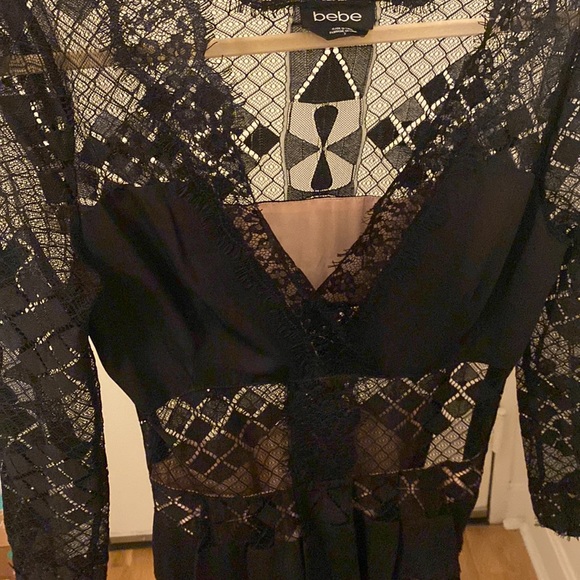 Gorgeous black cream lace dress - Picture 12 of 15